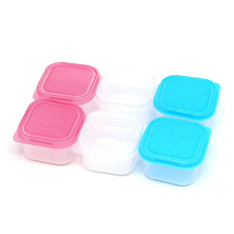 Mini Kitchen Storage Box Leakproof Lid Random Food Container Small Qme
