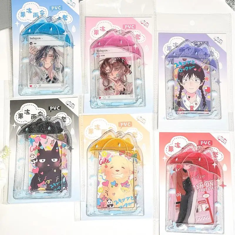 Korean Idols Photo Frame Umbrella Acrylic Photocard Holder Cute Sweet Qme