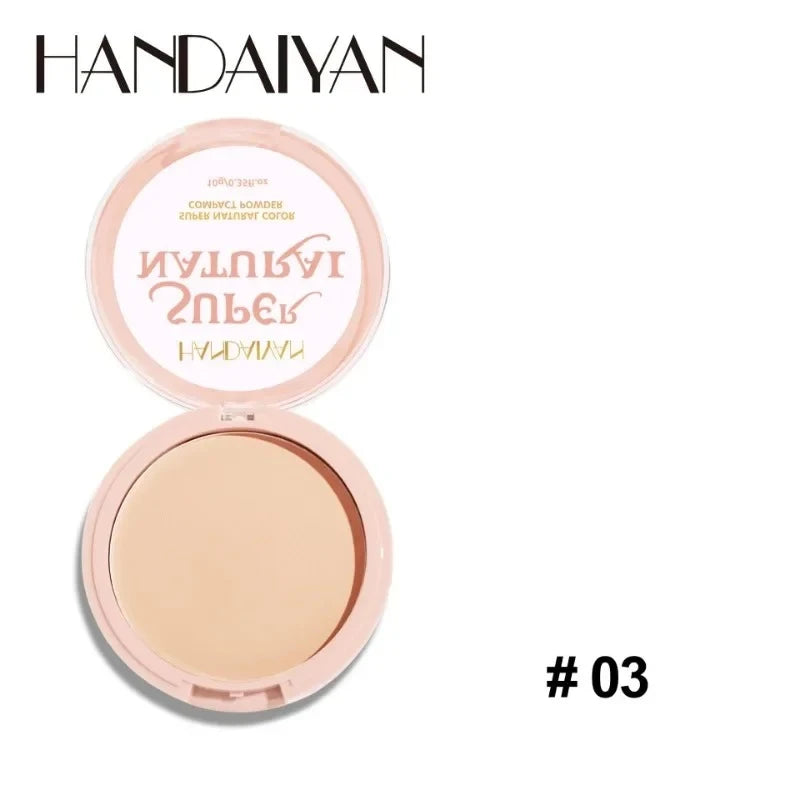 Face Setting Powder Cushion Long Lasting Oil-Control Pressed Foundations 8 Colors Matte Finish Concealer Makeup Pressed Powder Qme 03