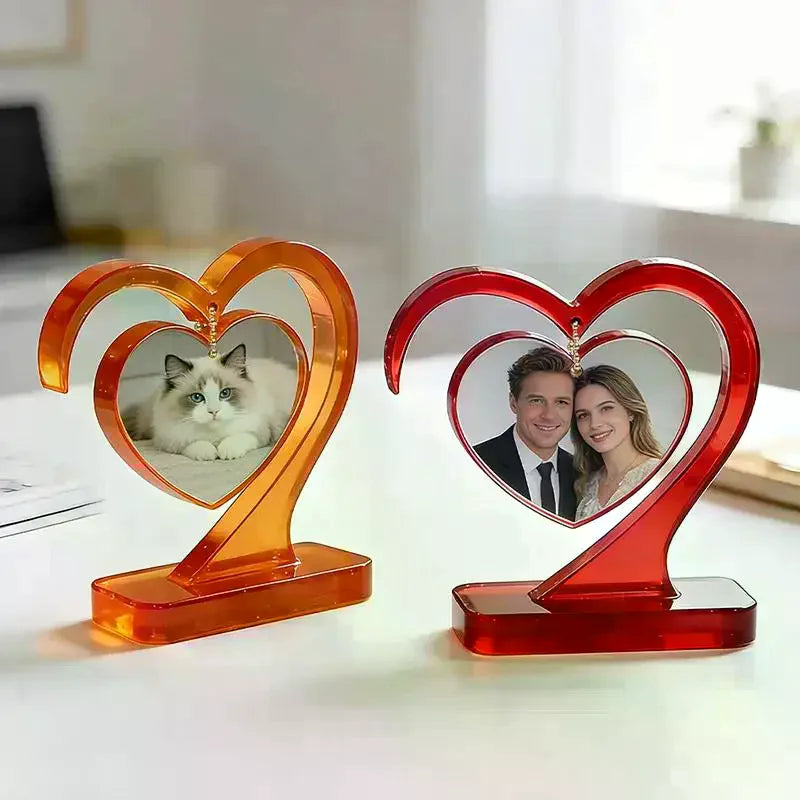 Heart-shaped Photo Frame Pendulum Base Silicone Mold, DIY Crystal Epoxy Resin Mold, DIY Photo Frame Ornament Qme