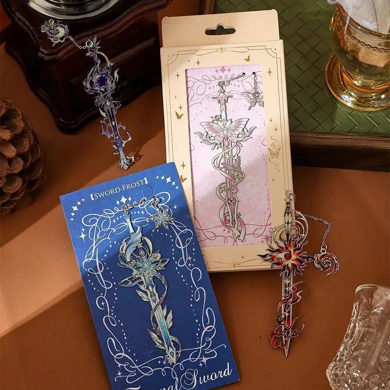 Vibrant Enamel Anime Metal Bookmark Fantasy Book Enjoyment Qme