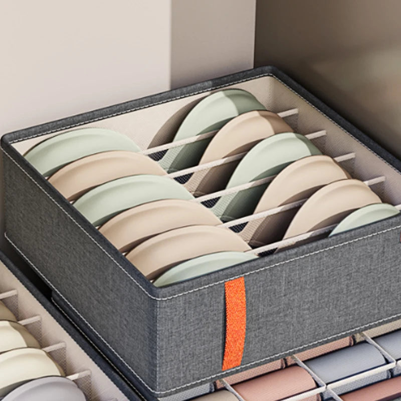 1-piece Large Capacity Separable Bedroom Drawer Organizer for Wardrobe Fabric Underwear and Socks Storage Box Qme