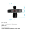 Universal Camera Conversion Screw 1 4 Male 3 8 Dual Nuts Tripod Mount Qme C