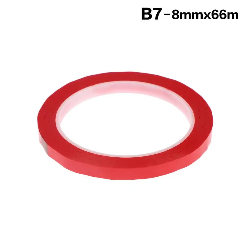Wear Resistant Desktop Marking Tape 5 66M Self Adhesive Positioning Qme 8mm Red