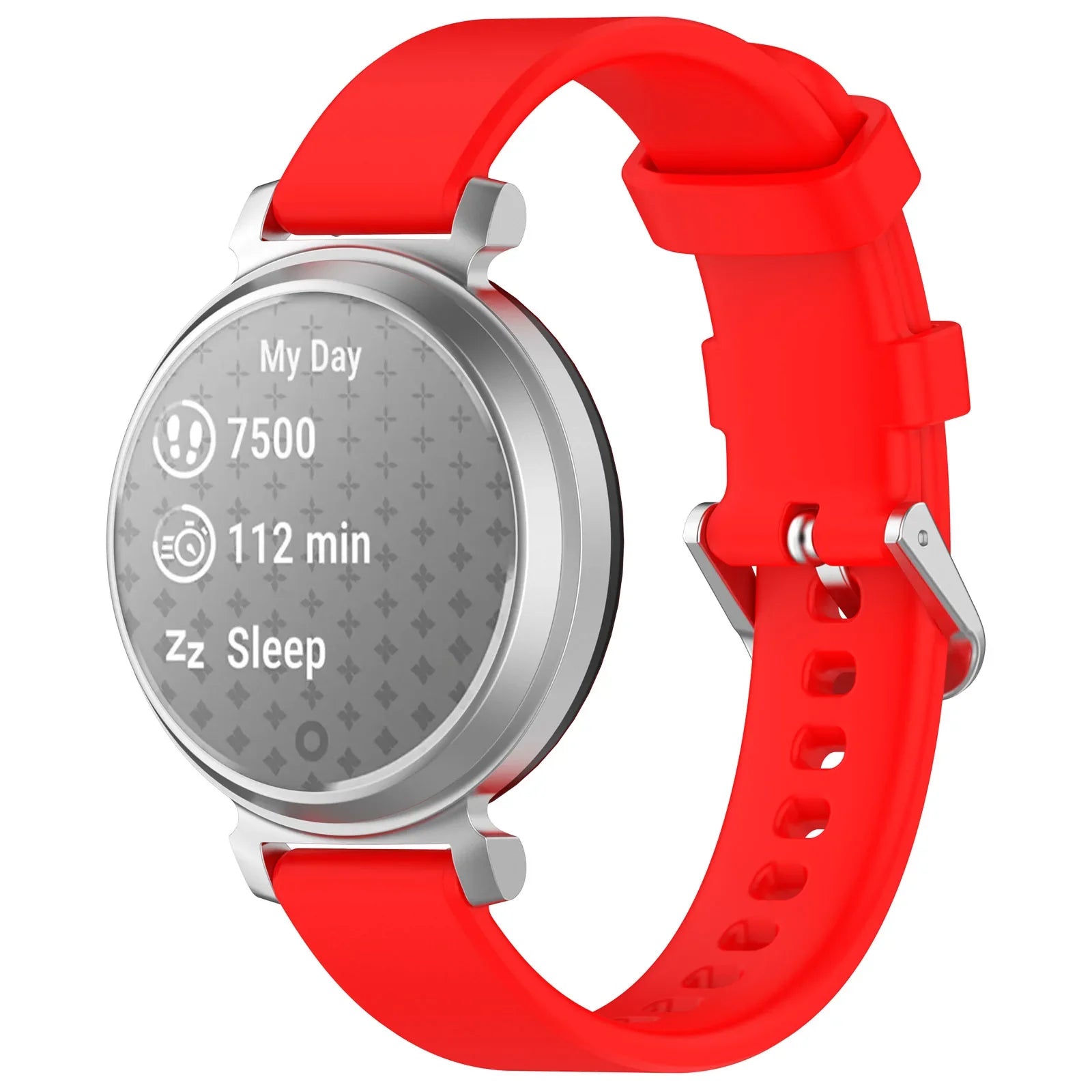 For Garmin Lily 2 Strap Official Silicone Soft 14mm Watchband Strap Bracelet For Garmin Lily2 Active silicone 14mm SAccessories Qme Red For Garmin Lily 2