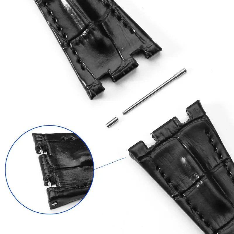 24.5 / 26.5 / 29.3mm watch screw tube for AP Audemars Piguet Royal Oak Offshore watch rubber/Leather Strap Belt Band DIY Replace Qme