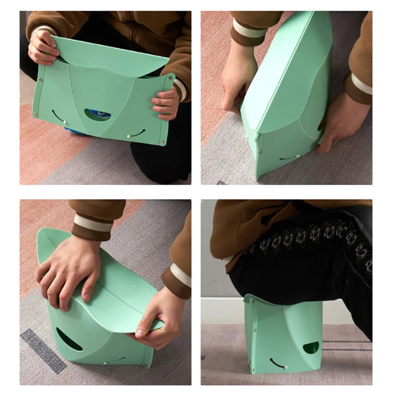 Portable Folding Paper Stool Multifunctional Storage Bag Carrying Qme