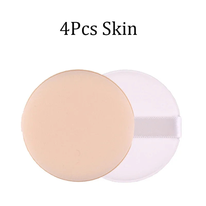 4Pcs/Lot Air Cushion Puff Makeup Sponge For BB CC Cream Powder Contour Facial Smooth Wet Dry Make Up Beauty Tools Gift Qme 4Pcs Beige