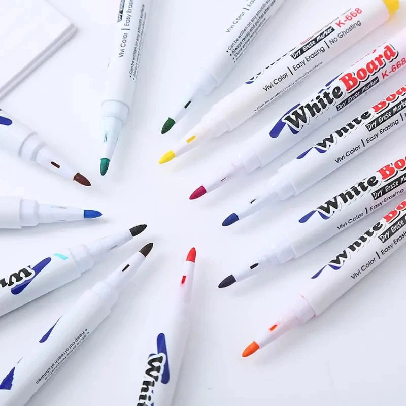 New Marker Set Watercolor Pen Refill Marker Art Supplies School Washable Christmas Gift 12 Color Refill With Spoon Qme