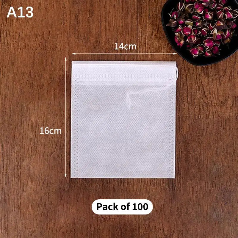 Tea Infuser Spice Loose Coffee Seal Filter Mesh Bag Disposable Pouch Qme A13