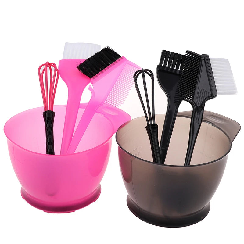 Hair Colouring Brush Bowl Bleaching Dye Beauty Comb Qme