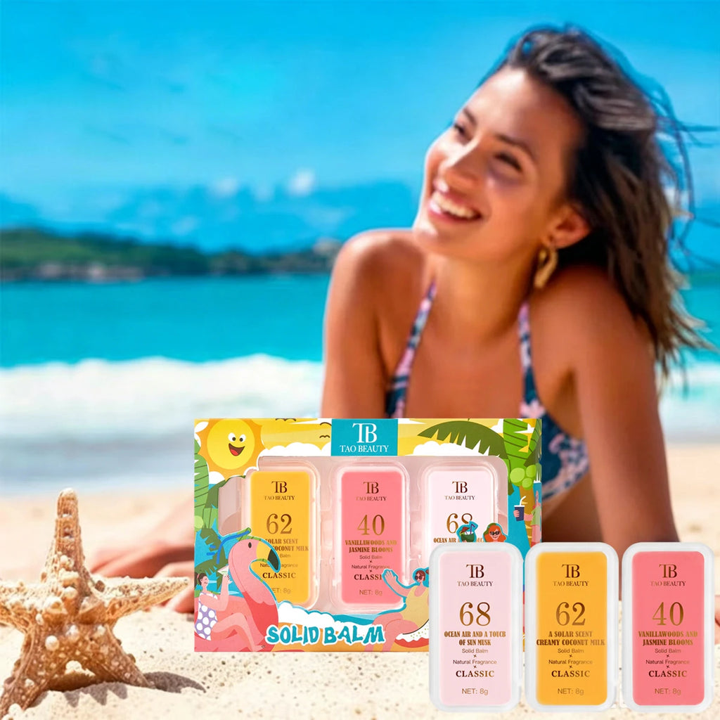 3-Pack Fresh Solid Fragrance Long-lasting Elegant Fragrant Suitable Qme