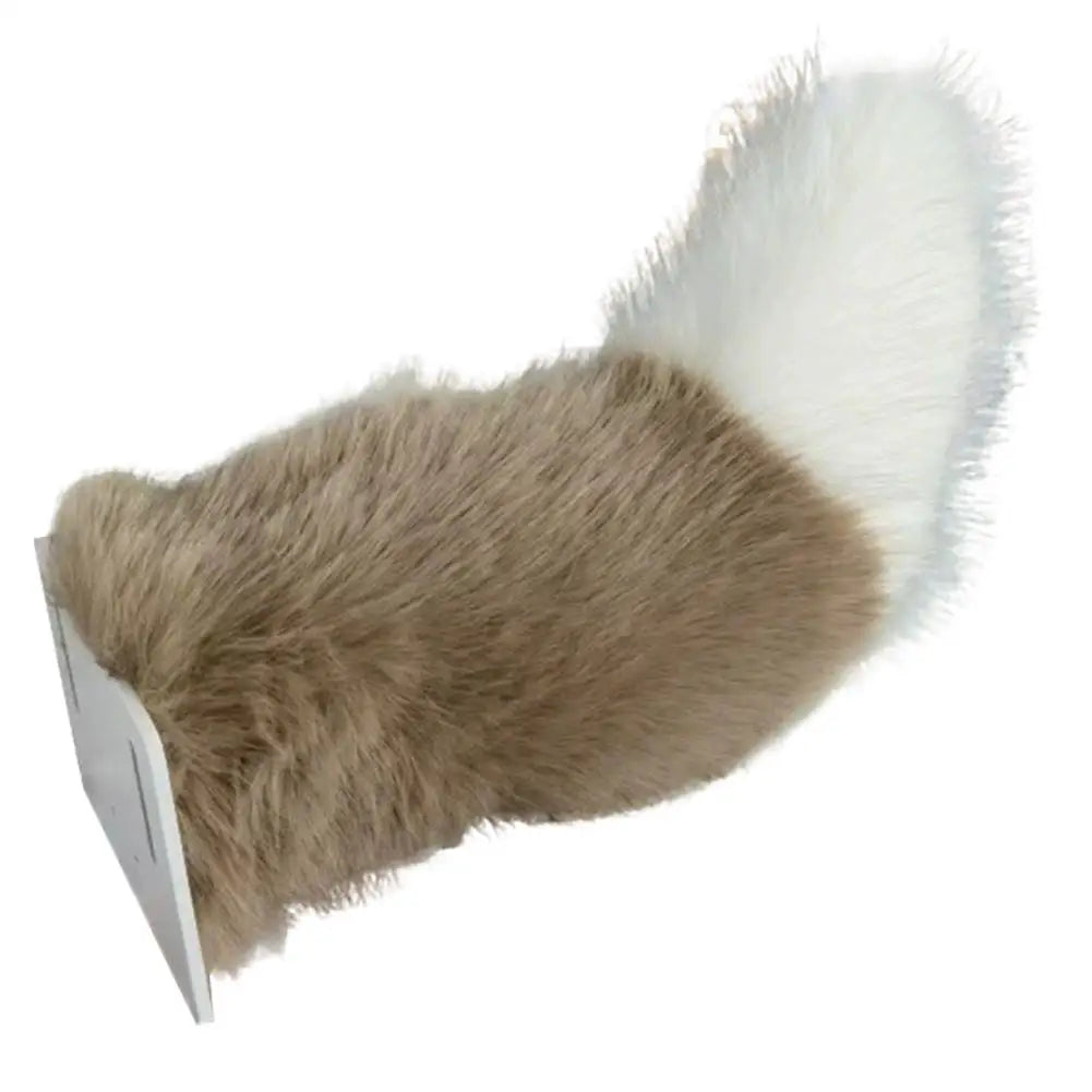 Fluffy Plush Tail Car Decor Strong Adhesive Easy Install Backpack Qme G