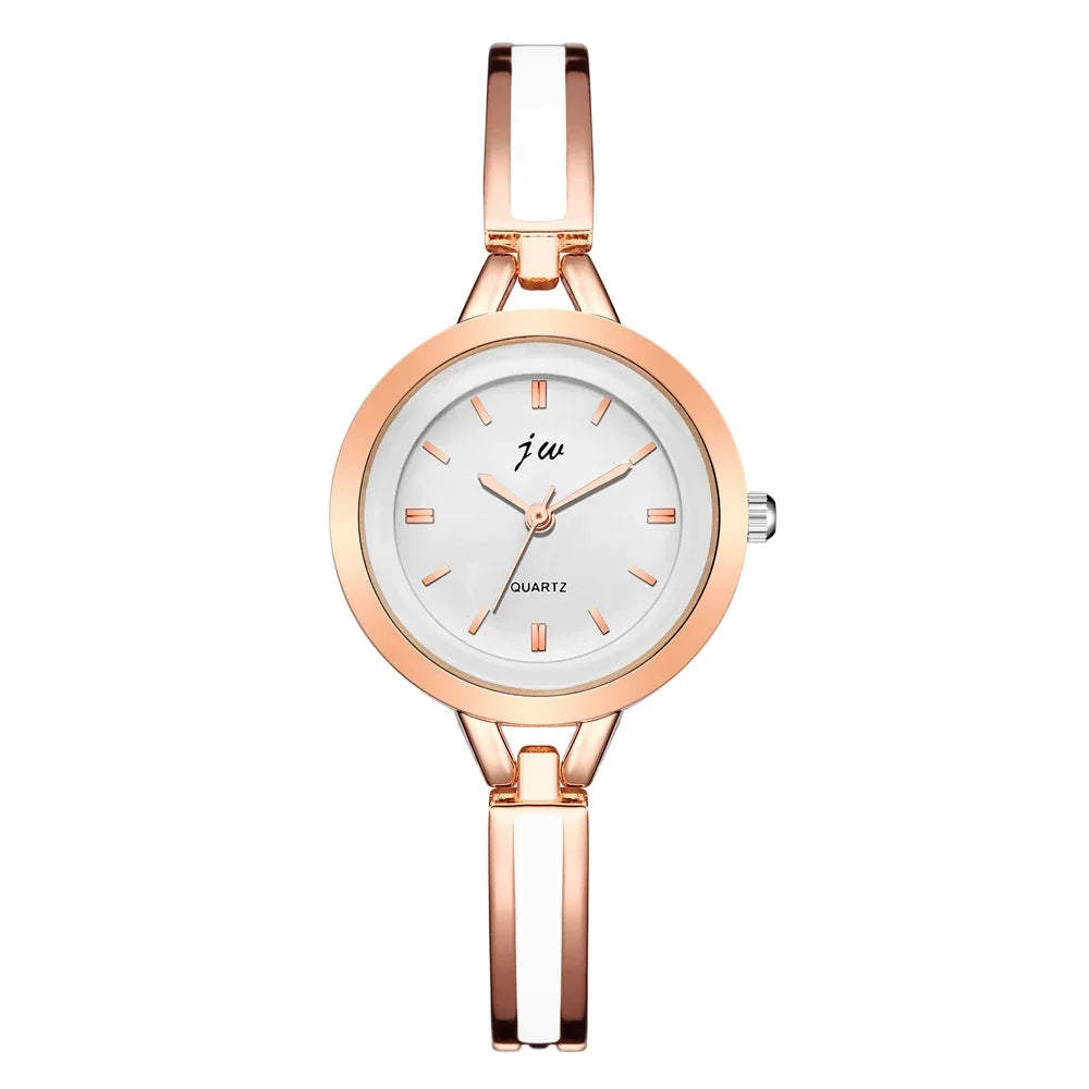 Fashion Stainless steel Bracelets quartz watch women Qme