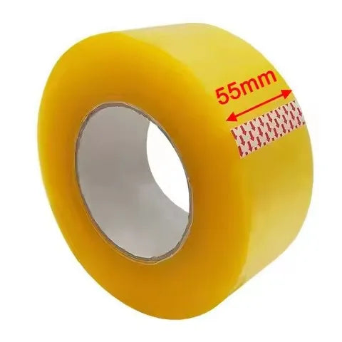 5.5CM 95 Meters High Viscosity Clear Adhesive Tape Box Carton Sealing Packing Tape DIY Mounting Fixing Tape Clear Adhesive Tape Qme 5.5cm 1Rolls 95M 1.5mm|55mm