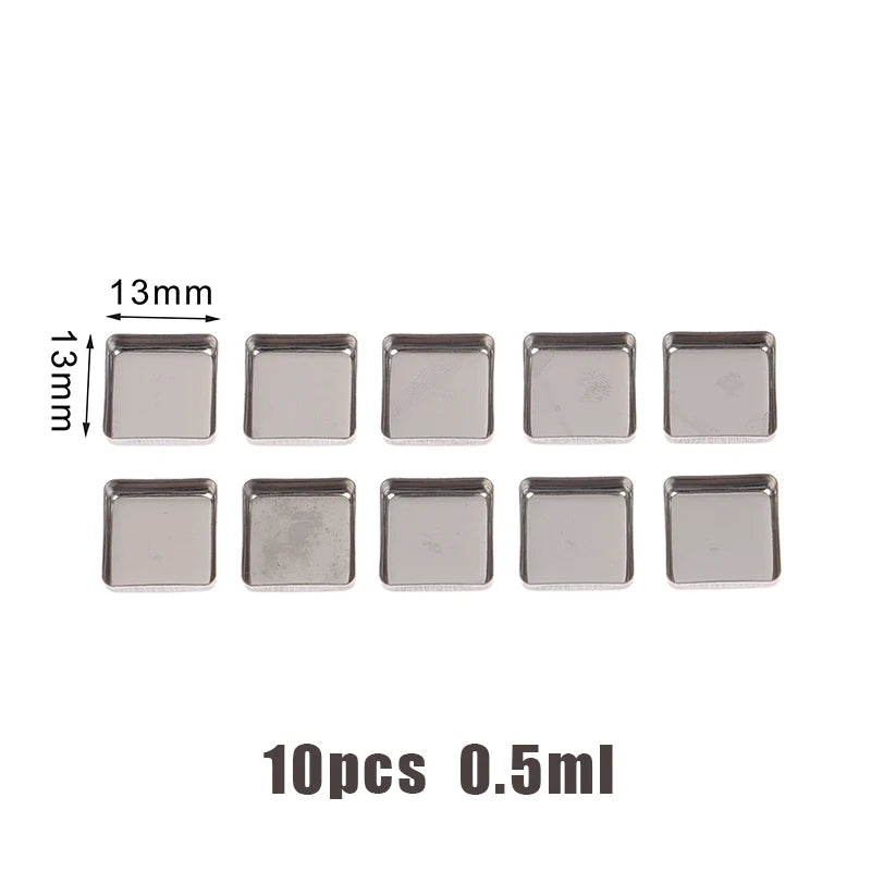 Watercolor Box Packaging Grid Travel Magnetic Aluminum Palette Qme 10pcs 1313mm China Mainland