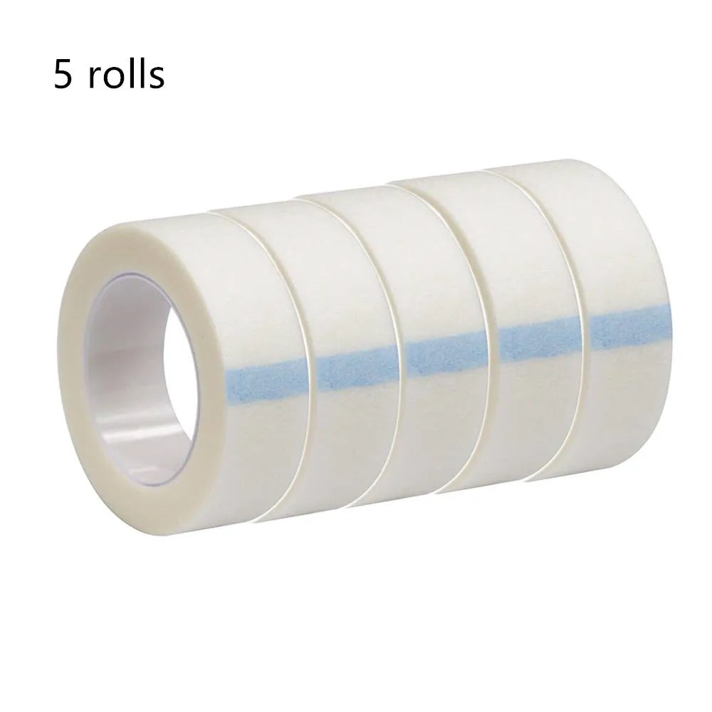 5/10/20/30/50 Rolls Eyelash Extension Paper Tape Lint Breathable Non-woven Cloth Adhesive Tape For False Lashes Patch Qme 5 rolls