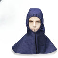 2pcs Adjustable brimless denim shawl hat dust hood grinding and handling special labor insurance equipment Qme Pull rope model