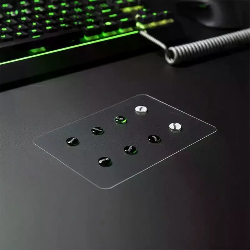 Glass DIY Universal Dots Mouse Feet Pads Seamless Glide Sticker Qme