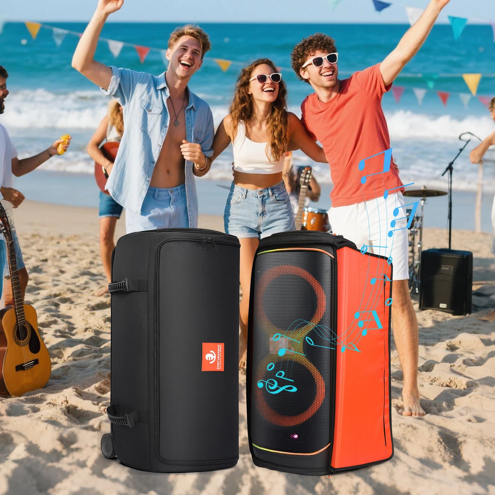Speaker Case Compatible for JBL PartyBox 720 Portable Speaker Dust Cover Storage Bag Waterproof Carrying Case Qme