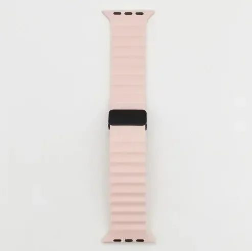 Strap For Apple watch band 49mm 45 44 40 41 38 42mm silicone magnetic buckle bracelet iWatch Ultra series 7 6 3 se 8 9 Ultra 2 Qme Retro Pink for Ultra 2 49mm
