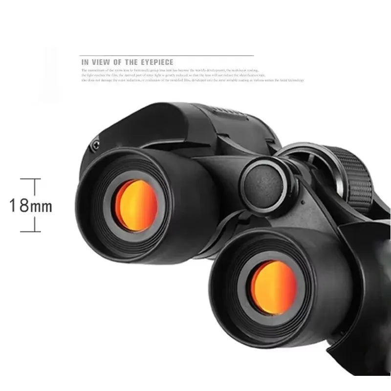 60x60 High-definition Night Vision Hunting Binoculars Outdoor Handheld Camping Binoculars Binoculars Reconnaissance Binoculars Qme