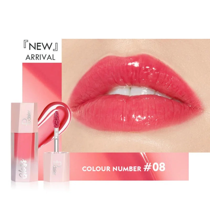 8-color Lipstick Non-stick Lip Gloss Non-distorted European American Qme 08