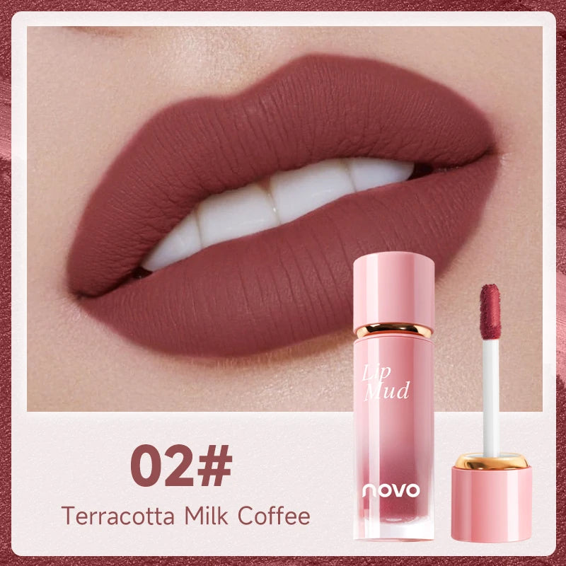 Matte Velvet Liquid Lipstick-Highly Saturated Liquid Lip Mud,Non-Stick Long-Lasting Formula,Soft Mist Not Easy To Fade Lip Gloss Qme 02