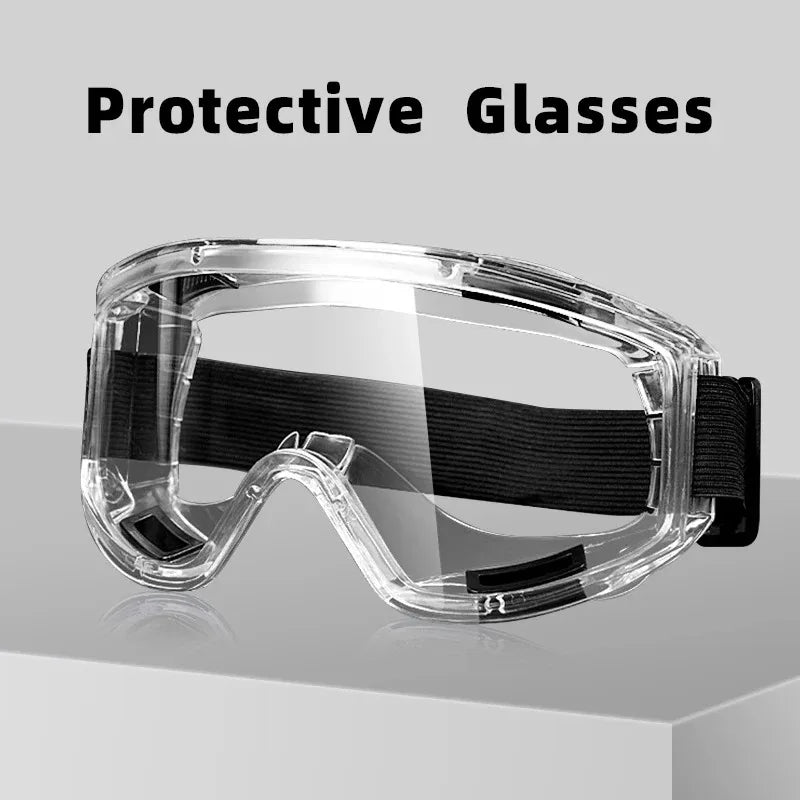 1PCS Safety Goggles Anti-Fog Dust Windproof Scratch Resistant Protective Eyewear for Industrial Cutting Grinding Work Qme Blue