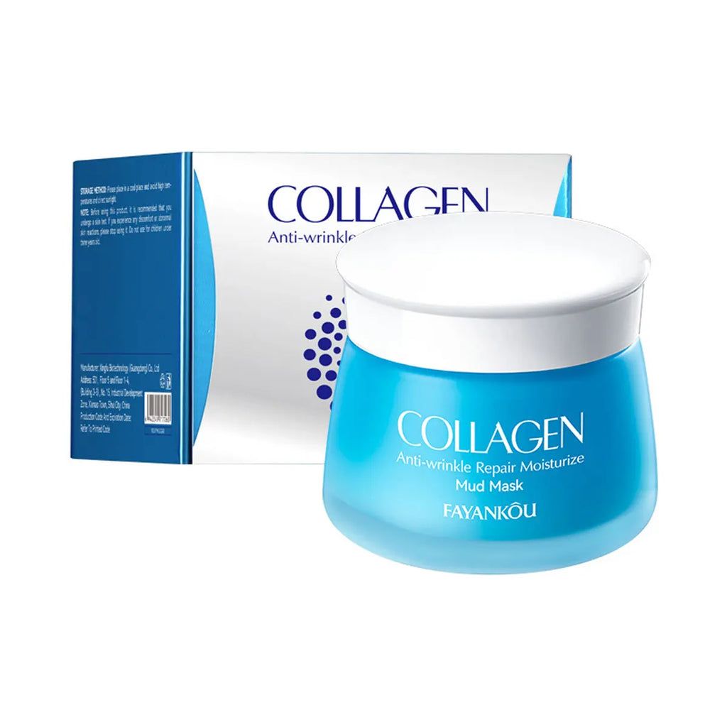 Collagen Mud Mask Deep Cleansing Facial Make Skin Younger-looking Qme Collagen mud mask 120g