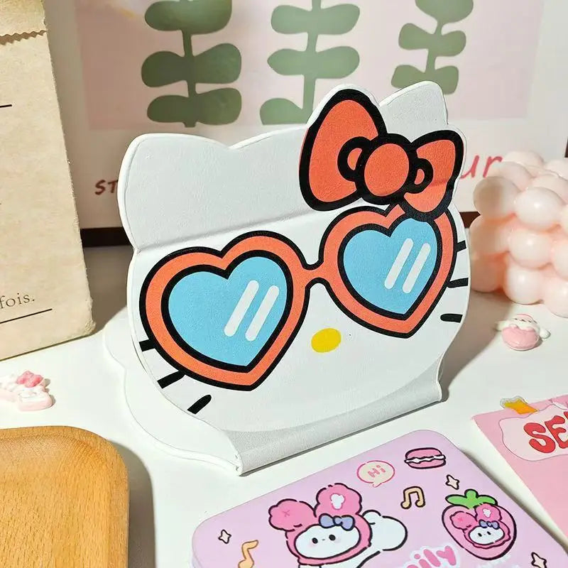 Hello Kitty Folding Makeup Mirror Creative Portable Mini Stands Desk Qme 2