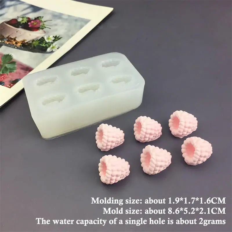 Small Raspberry Mousse Candy Mold Baking 3D Pudding Dessert Chocolate Qme D