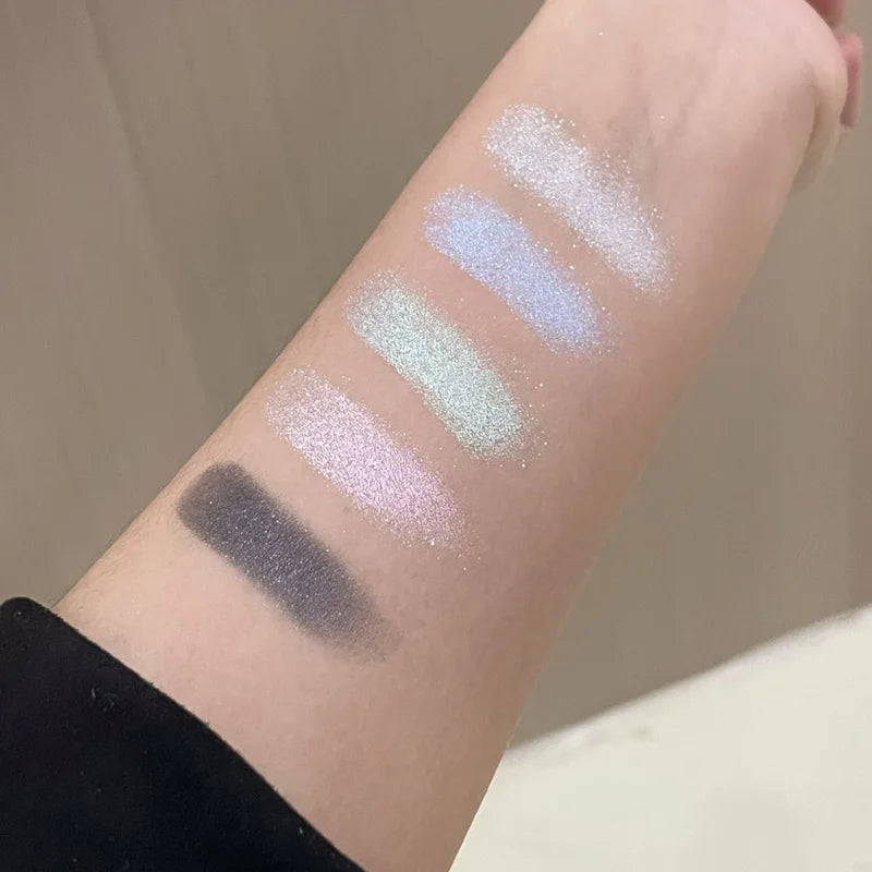 HERORANGE Glowing Charm Monochrome Eyeshadow Palette Pearlescent Qme