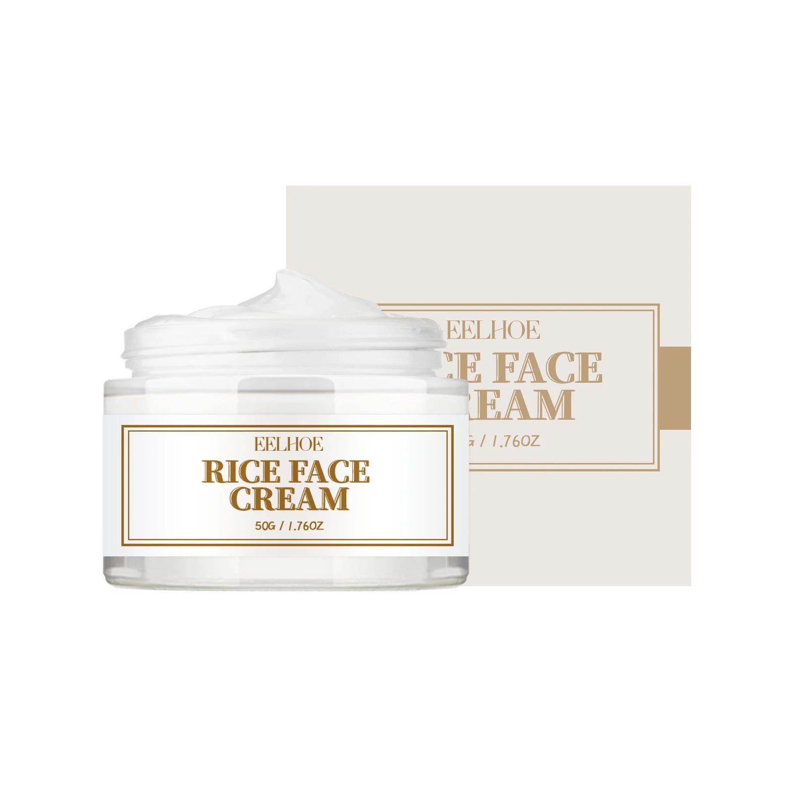Advanced Facial Cream Daily Moisturizer Firming Skin Care Oil-Free, Fragrance Free, Non-Comedogenic Anti-Aging Face For Women Qme Rice