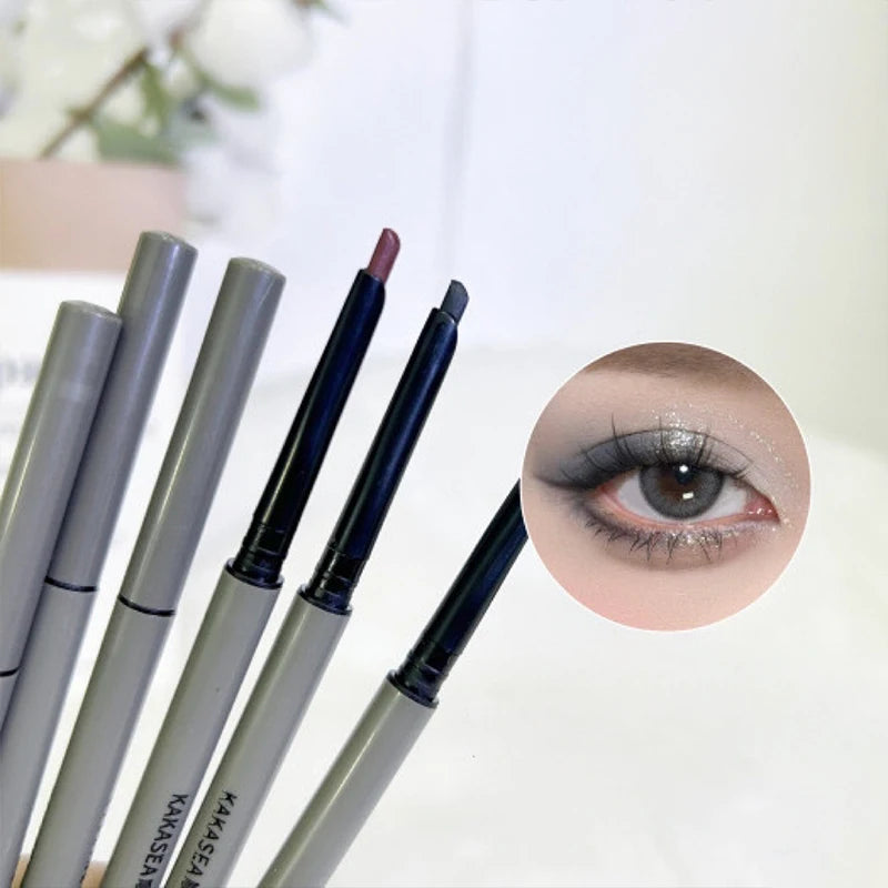 Smooth Gel Eyeliner Pencil Easy Application Natural Look Liner Waterproof & Non Smudging Formula 3 Colors Black Brown Wine Red Qme