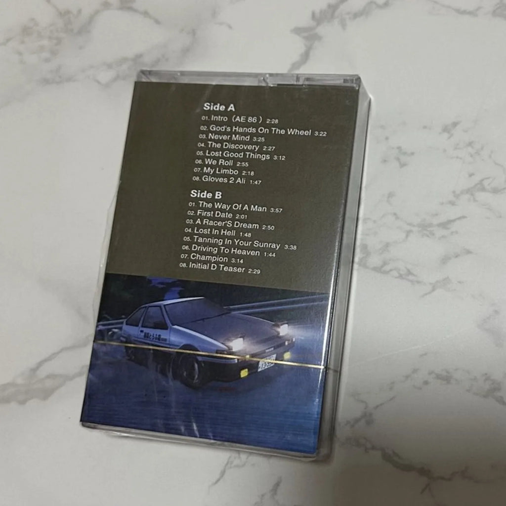 Classic Racing Anime Soundtrack Cassette Tape, Retro Nostalgic Format, High-Energy Theme Song Reissue, Ideal for Collectors Qme
