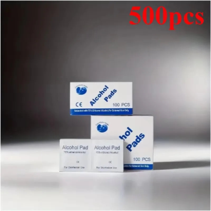 Disposable disinfection car interior cleaning wound treatment essential for home, 75% alcohol disinfection cotton paper Qme 500pcs