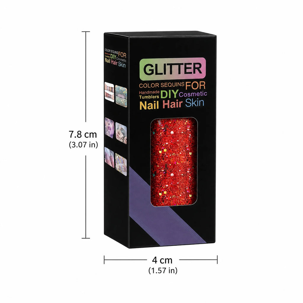 PET Flakes Mixed with Fine Gold Foil Glitter Body Face Eyes Nails DIY Makeup Supplies Halloween Christmas Party Decor Props Qme