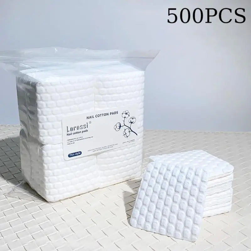 200 Nail Cotton Pad Polish Remover Gel Clean Manicure Napkins Qme 500PCS