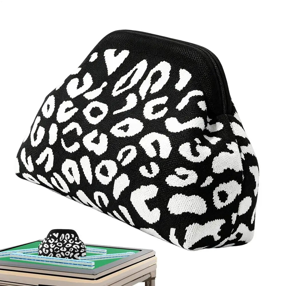Mahjong Bag Hand-woven Aesthetic Coin Card Purse Magnetic Closure Qme B China Mainland