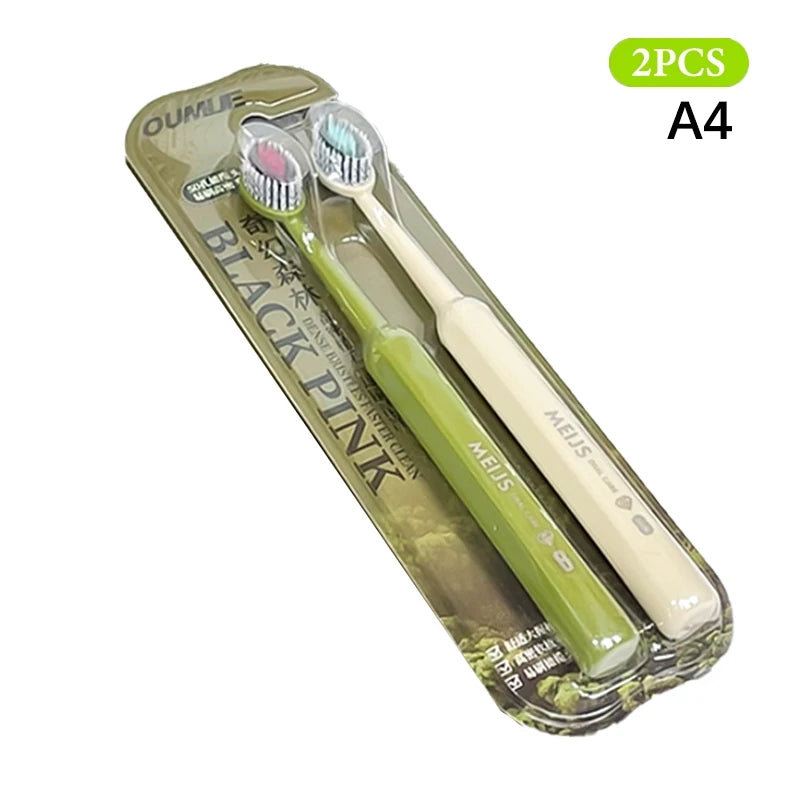Mouth Clean Toothbrush Ultra-fine Soft Hard Bristle Deep Cleaning Qme A4