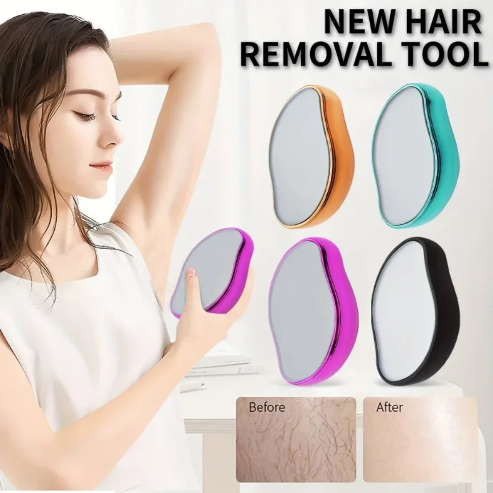 Crystal Hair Removal Eraser Painless Manual Depilation Tool Safe Qme