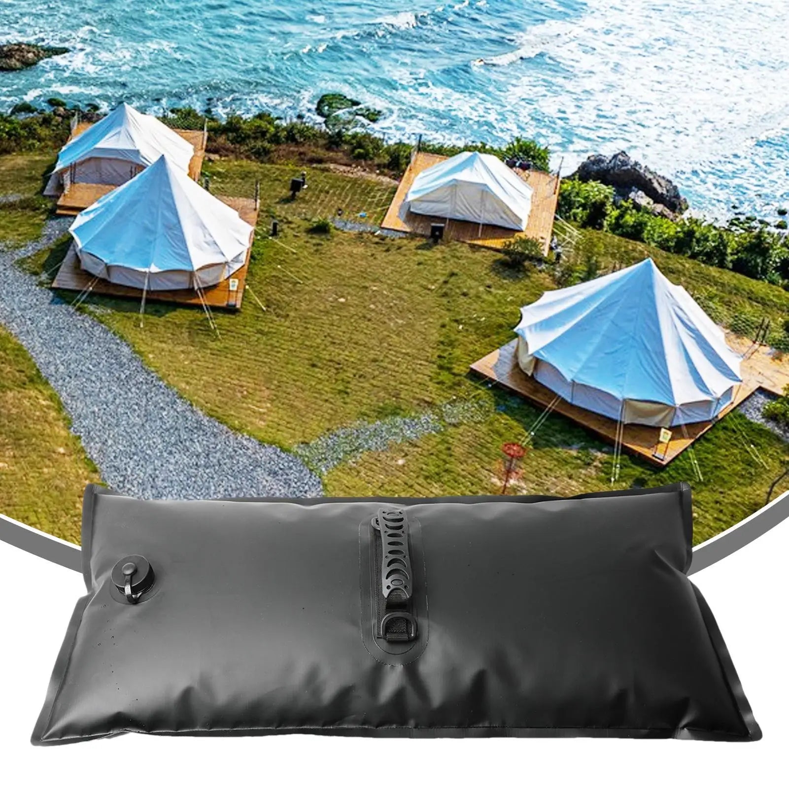 Canopy Water Weights Tent Weight Stand Base Wind-resistant Handle Bag Qme