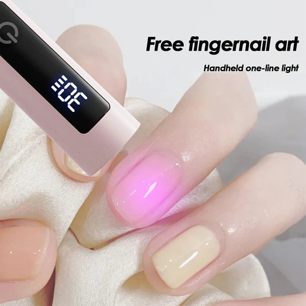 Mini UV Light Supports Nails Lamp Timing Display Nail Handheld Family Qme