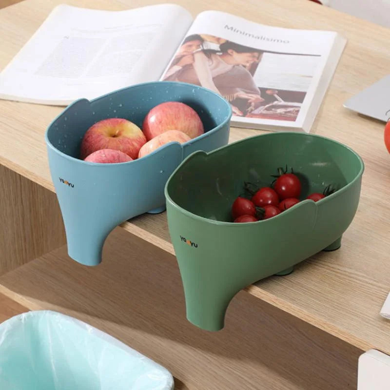 Elephant Drain Baskets Multi-purpose Kitchen Storage Drains Basket Qme