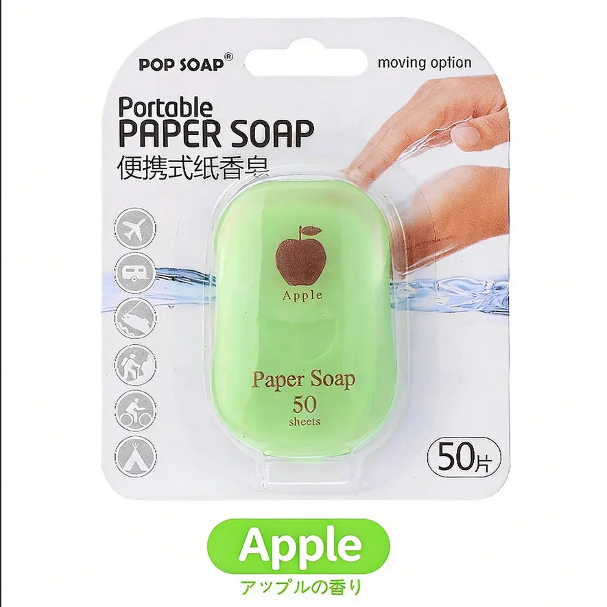 Quick-dissolving Soap Paper Portable Plant Extract Mild Qme Apple