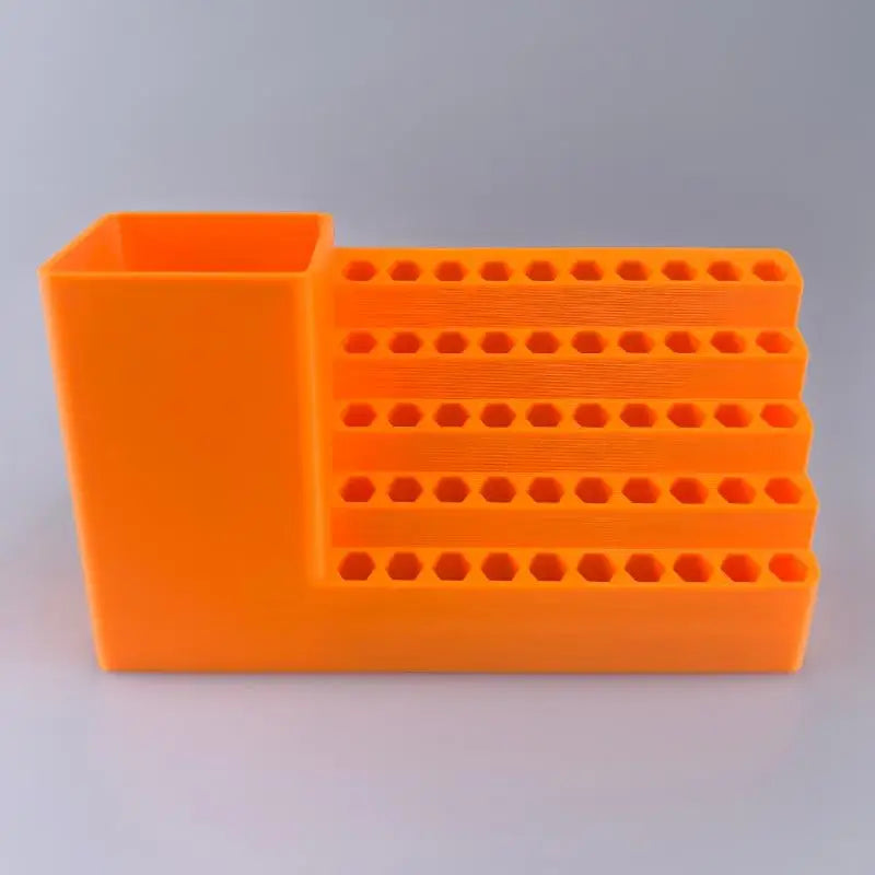 Screwdriver Head Storage Toolbox Hole Board Screwdriver Stand Hex Shank Organiser Drill Holder 50 Holes Bit Organiser Qme 1pcs