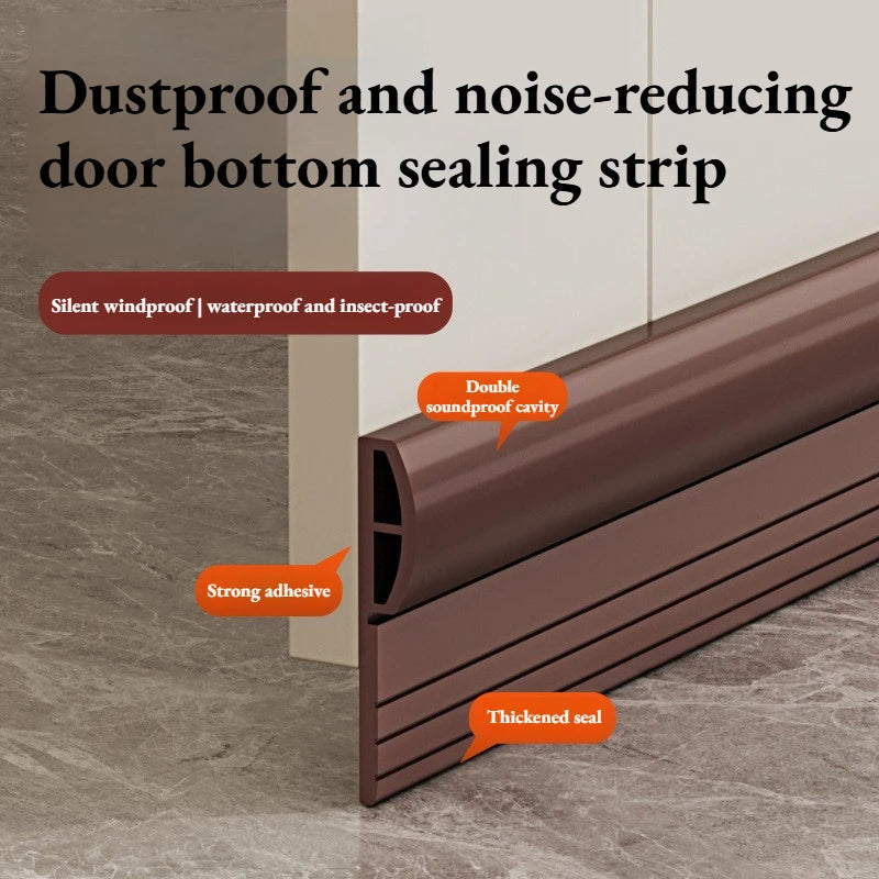 Door Draft Stopper Under Seal Strip Windproof Soundproof Weatherstrip Qme