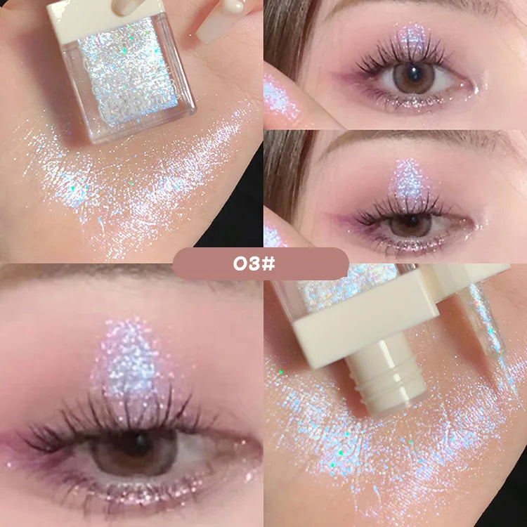 Gege Bear Liquid Eye Shadow Pearlescent Sequins Glitter Powder Qme GX1013-3