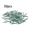 50pcs 2K Adhesive Mixing Tips Mixer Nozzles Mixer Tips 16 Knots AB Mixing Hose Static Mixer 2K Adhesive Mixing Tips Qme Beige